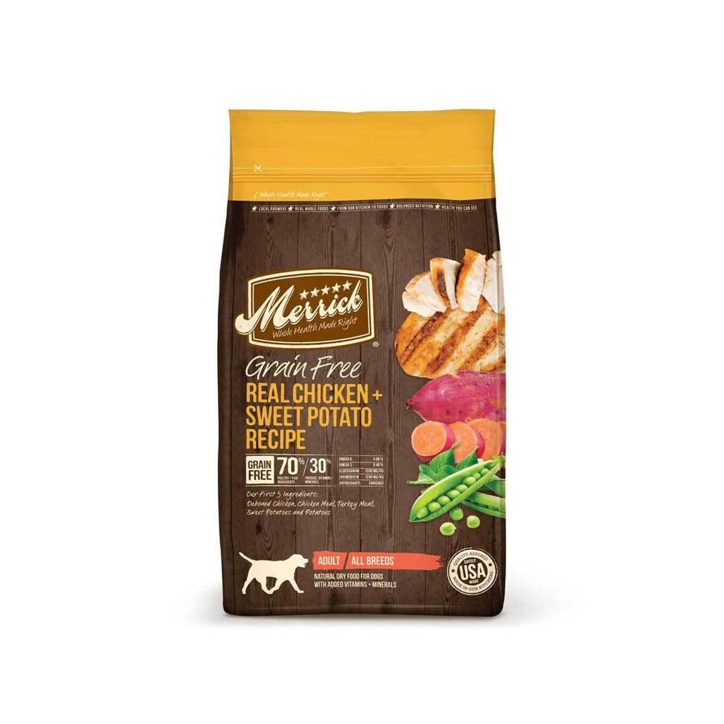 Merrick dog food serving size best sale