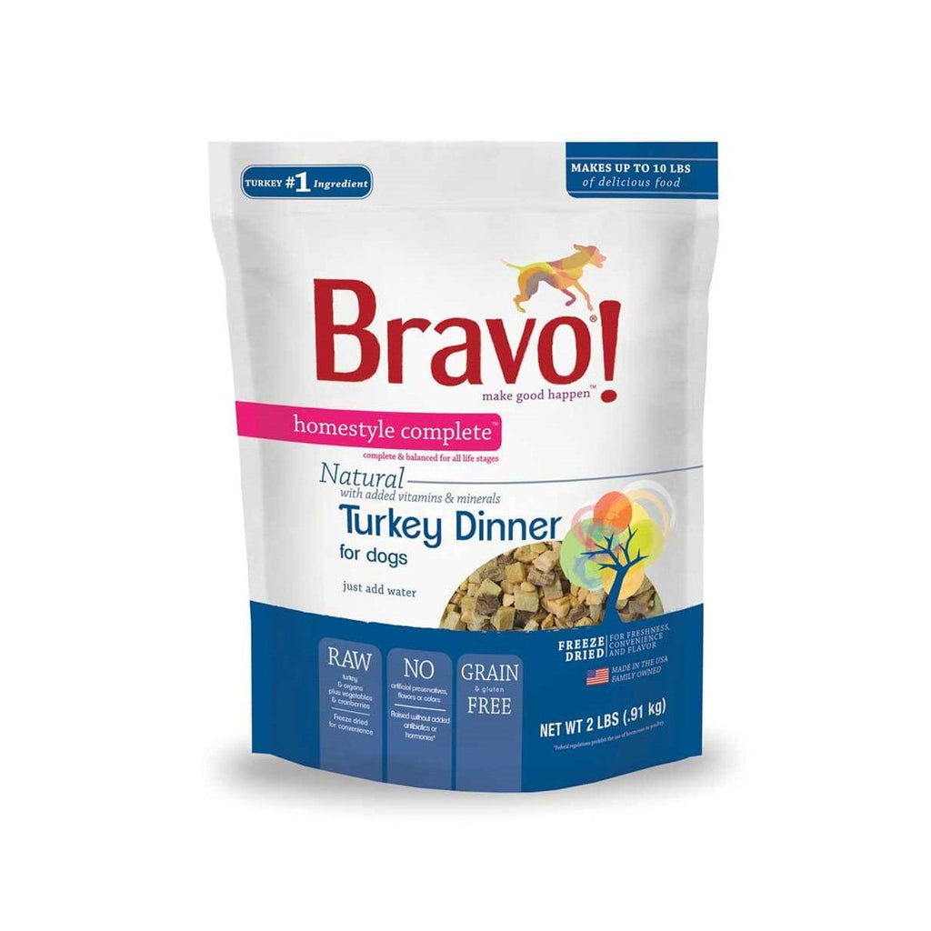 Bravo Homestyle Complete Freeze Dried Raw Grain Free Dog Food Only Natural Pet