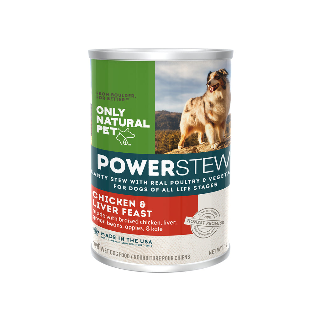 PowerStew Chicken Liver Feast Single Can Wet Dog Food Only