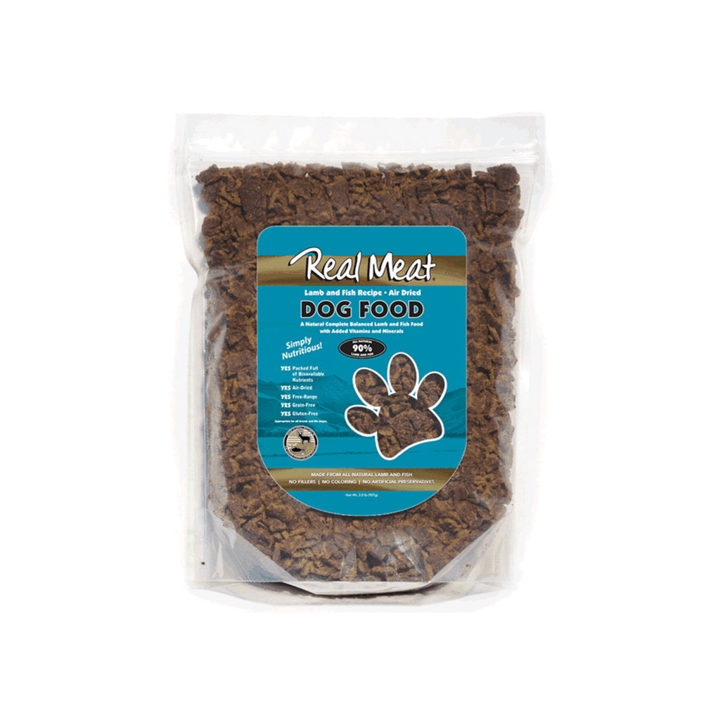 The Real Meat Co Air Dried Lamb Fish Jerky Food for Dogs