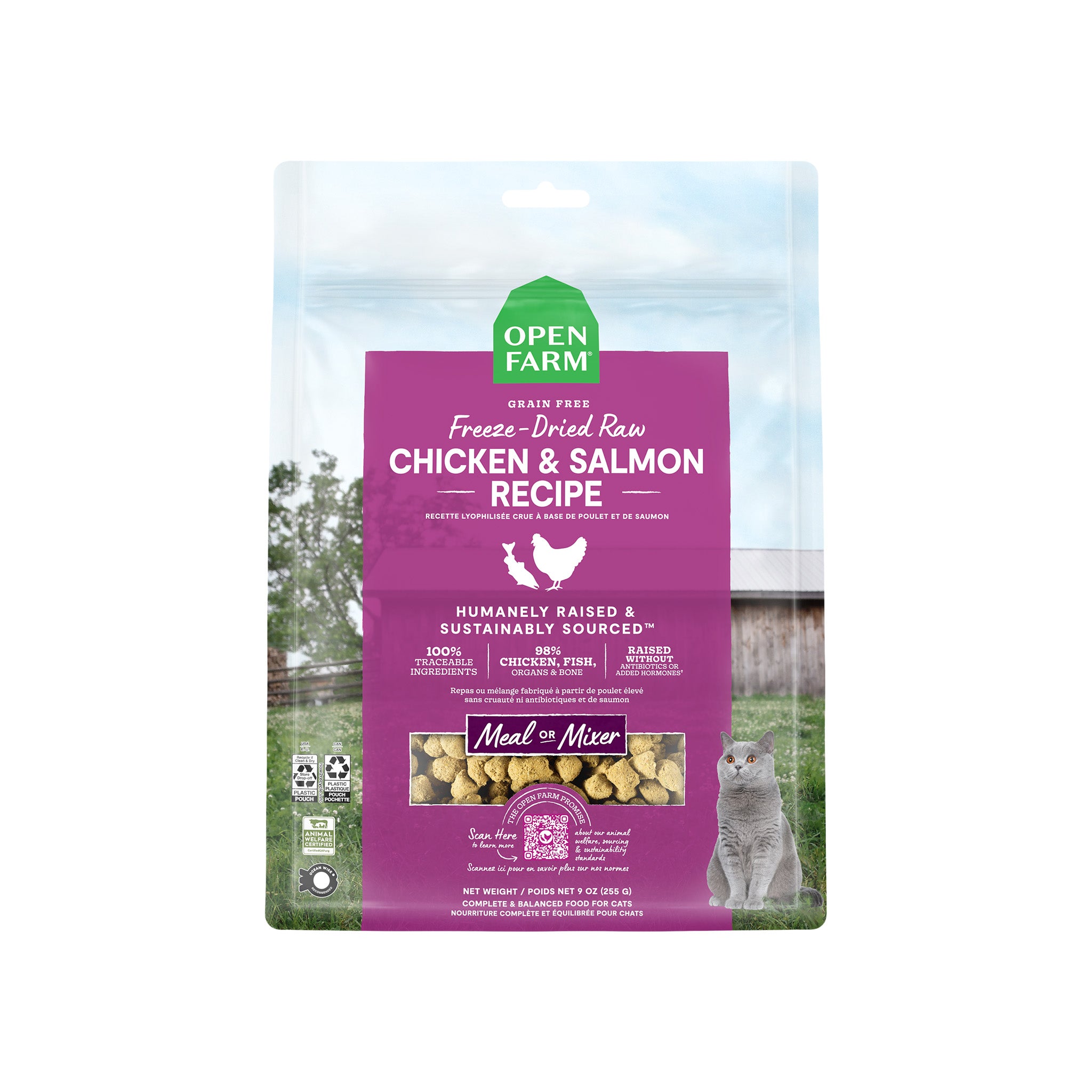 Open Farm Freeze Dried Raw Cat Food Only Natural Pet