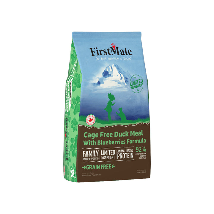 FirstMate Limited Ingredient Cage-Free Duck with Blueberries Dry Cat Food