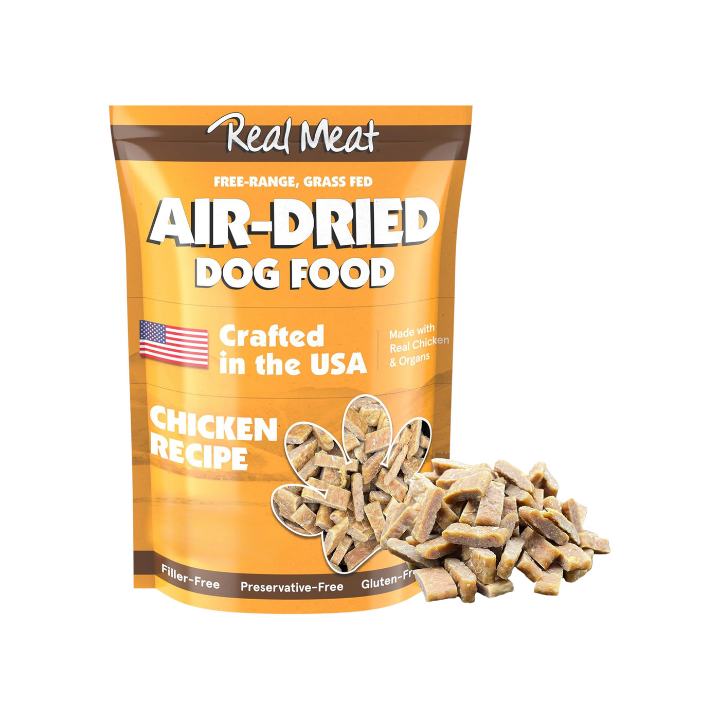 Dog food with dried meat deals