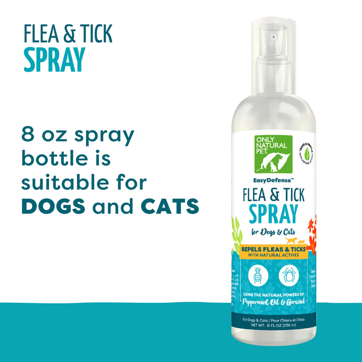 Flea Tick Spray for Dogs Cats Only Natural Pet