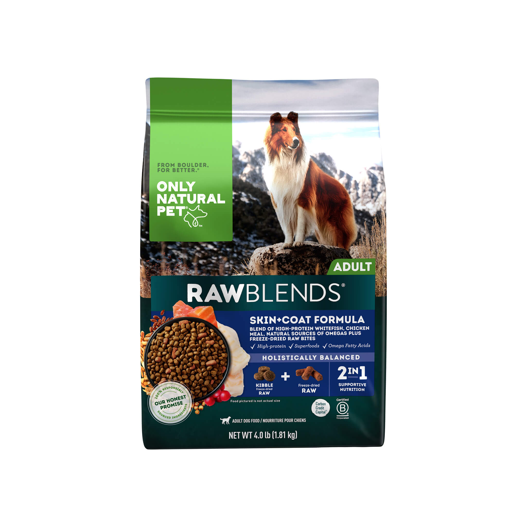 Raw Blends Skin Coat Formula Dog Food Only Natural Pet