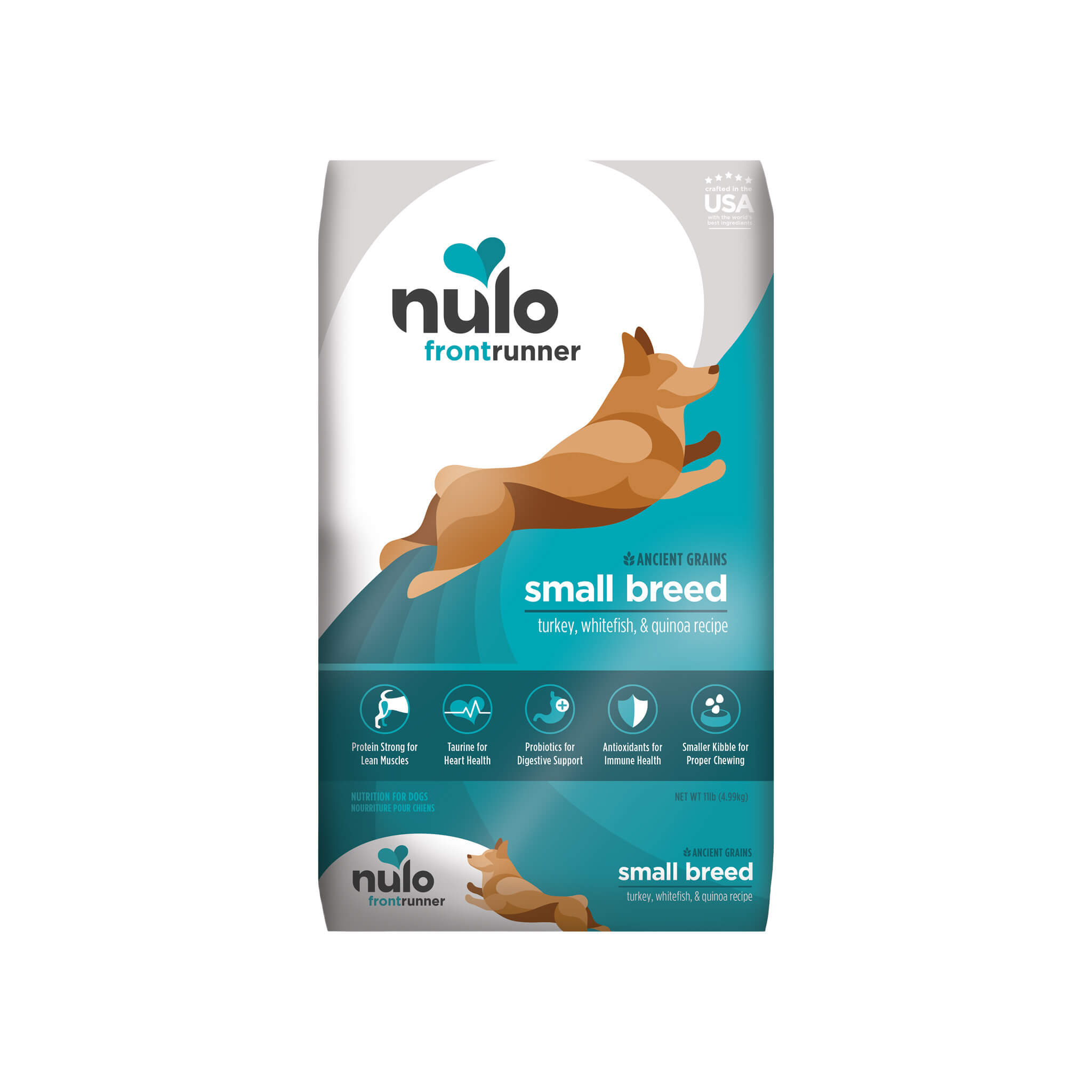 Nulo Frontrunner Small Breed Dry Dog Food Turkey Whitefish Quinoa 3 lb