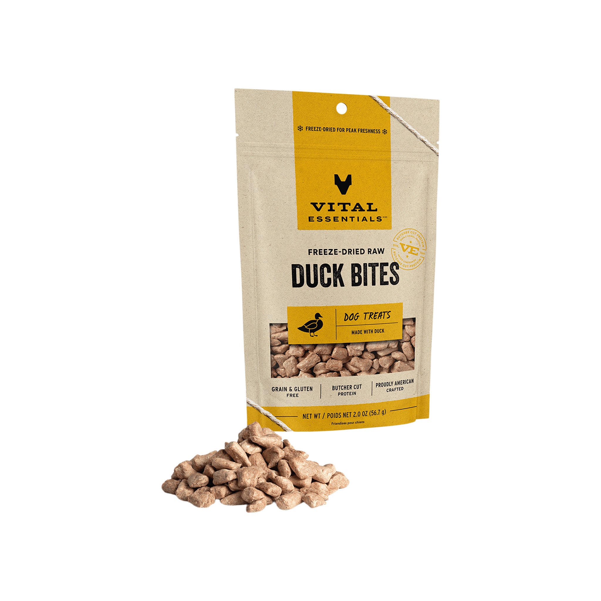 Vital Essentials Nibs Raw Freeze Dried Treats for Dogs Only