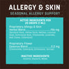 Earth Animal Allergy & Skin Supplement for Dogs & Cats Ingredients