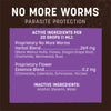 Earth Animal No More Worms Parasite Protection Supplement for Dogs & Cats Ingredients