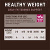 Earth Animal Healthy Weight Daily Fat-Burner Support Supplement Directions