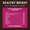 Earth Animal Healthy Weight Daily Fat-Burner Support Supplement Ingredients