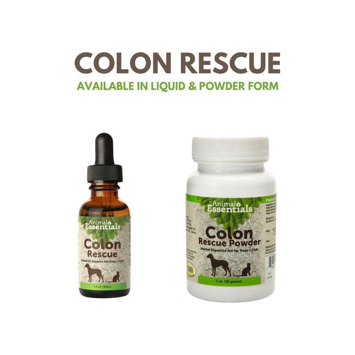 Animal Essentials Colon Rescue Herbal Digestive Aid for Dogs Cats Only Natural Pet