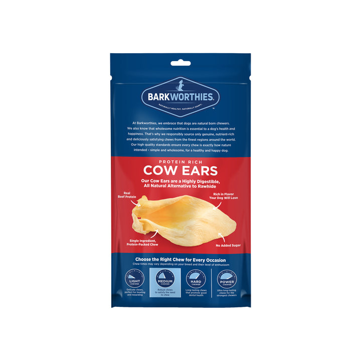 Barkworthies Cow Ears for Dogs Only Natural Pet