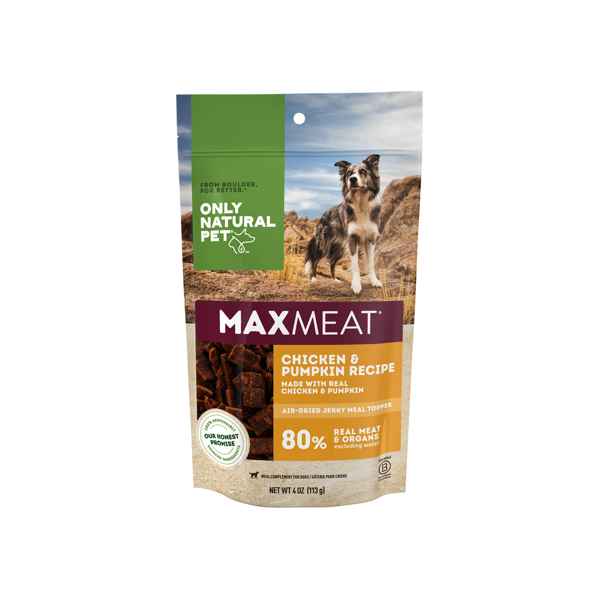 MaxMeat Air Dried Chicken Dog Treat Food Topper Only Natural Pet