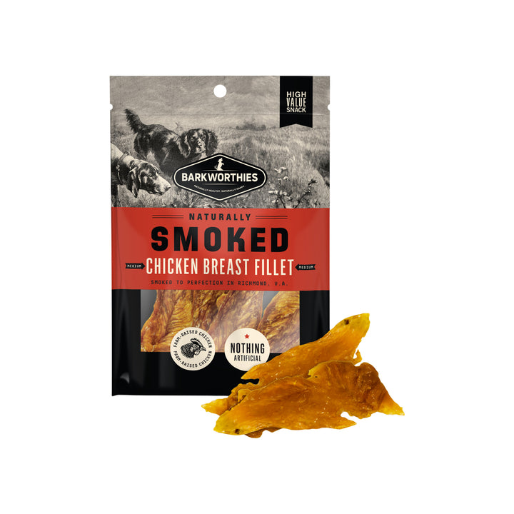 Barkworthies Naturally Smoked Chicken Fillet Dog Chews