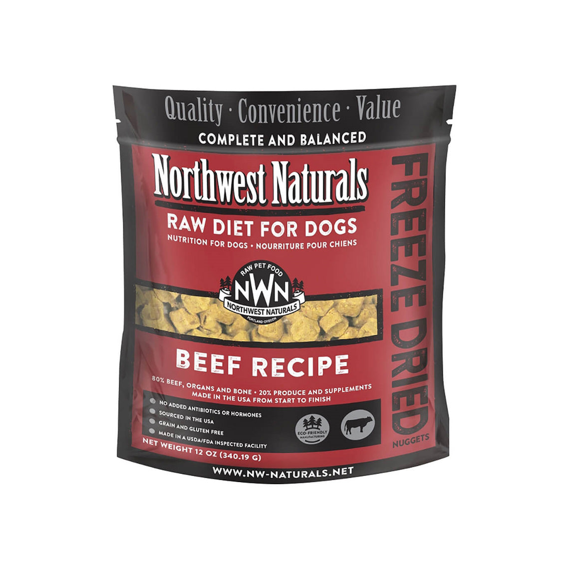 Natural raw outlet dog food