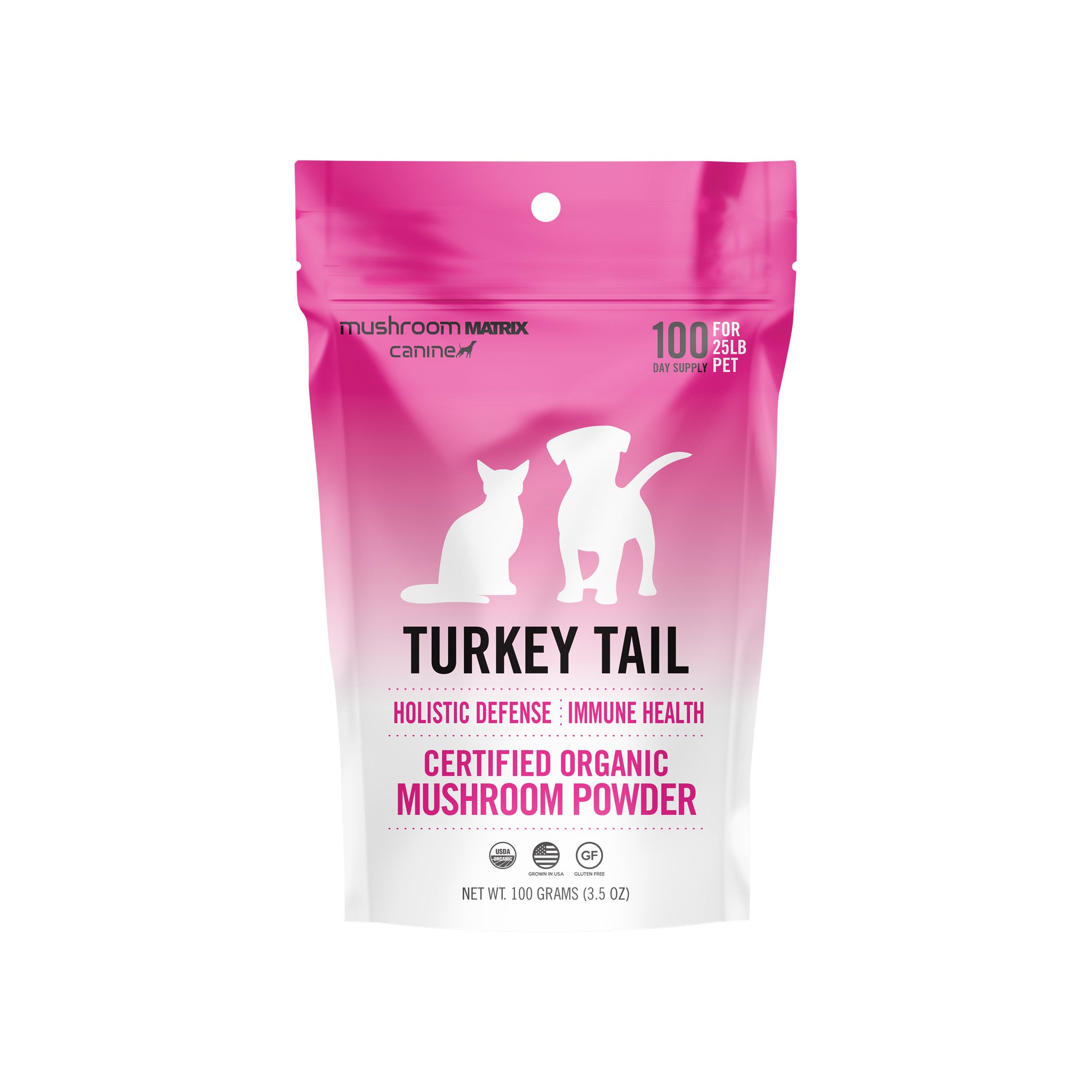 Canine Matrix Turkey Tail Organic Mushroom Holistic Supplement for