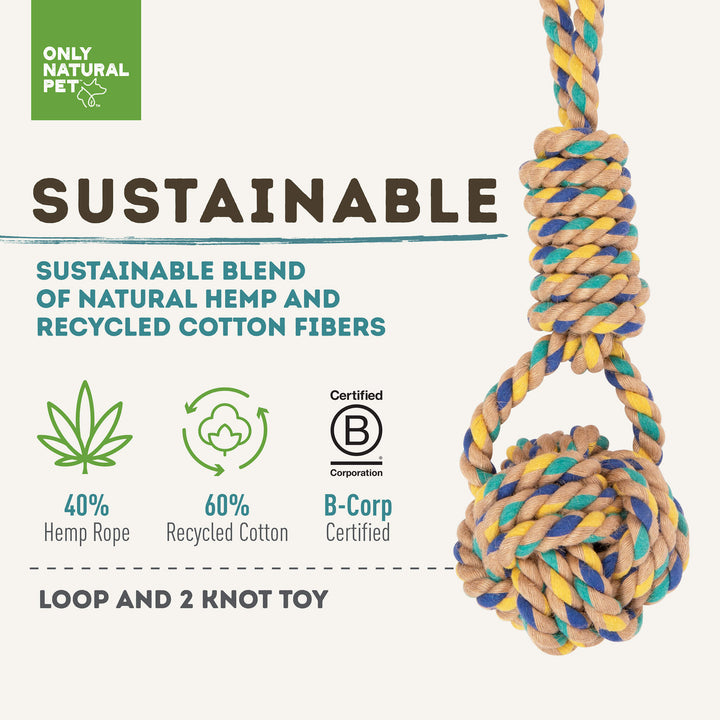 Buy Hemp Dog Toys, Natural Rope Toys