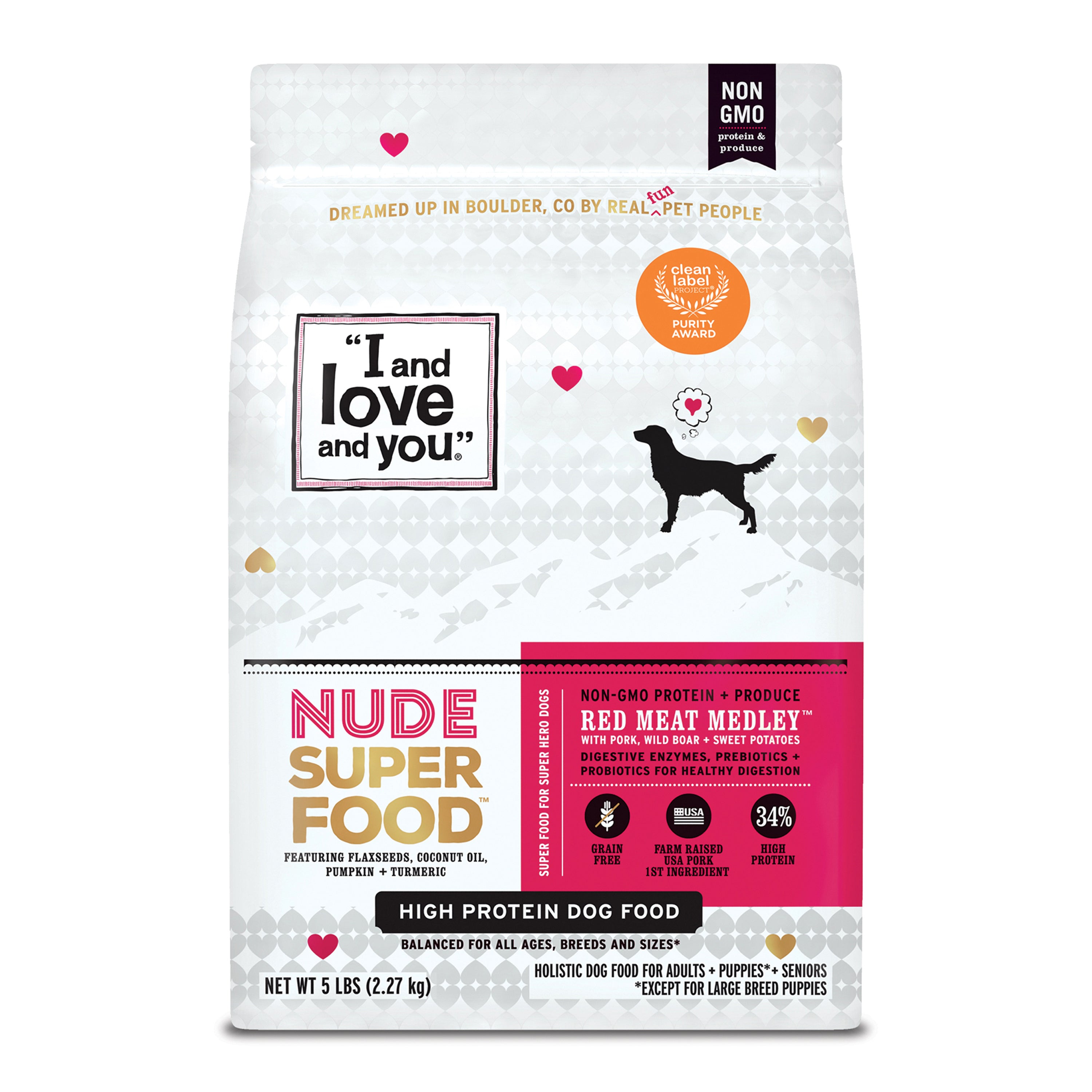 I and love and you Nude Food Dry Dog Food Only Natural Pet