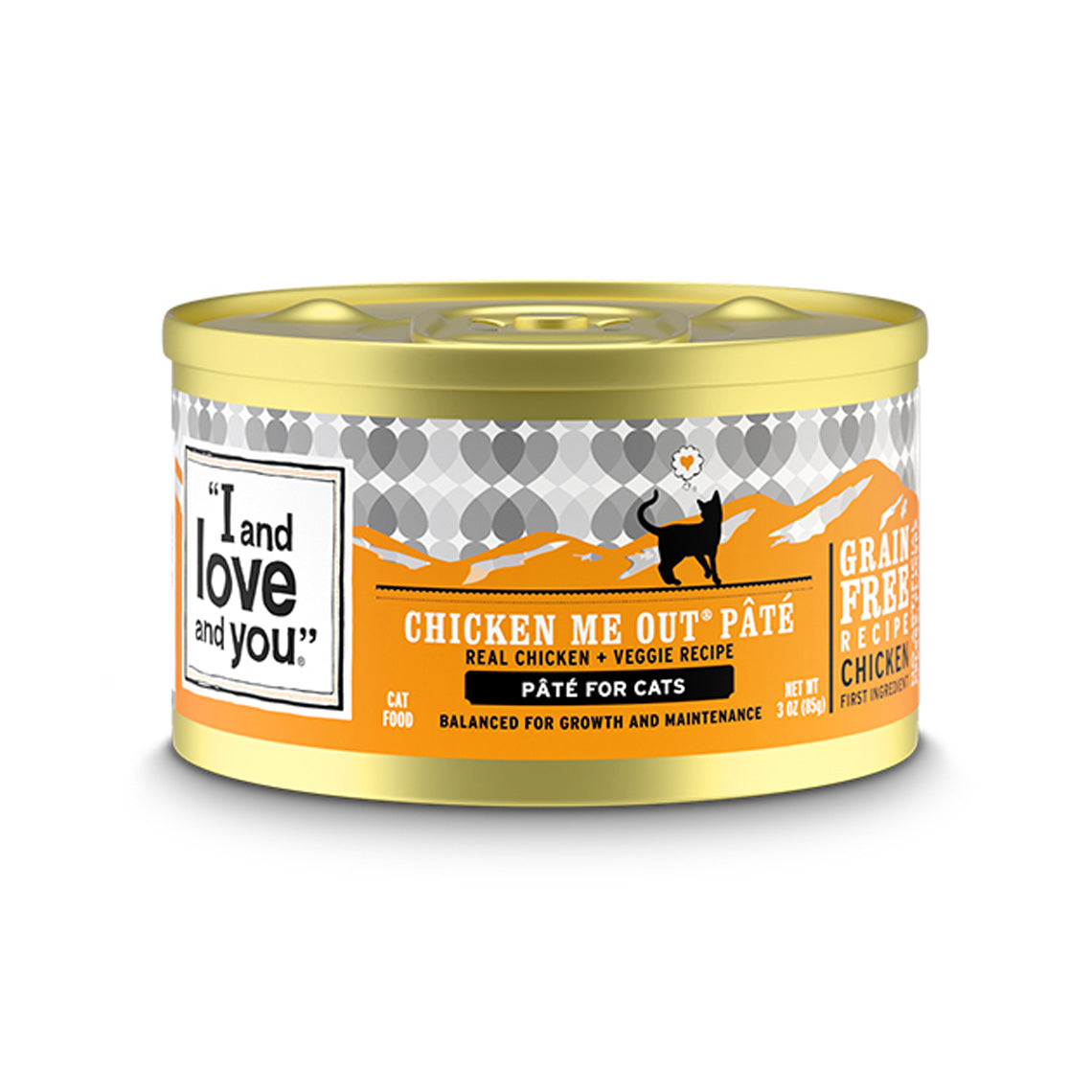 I and Love and You Grain Free Chicken Me Out Pate Recipe Canned Cat Food 3 oz Case of 24