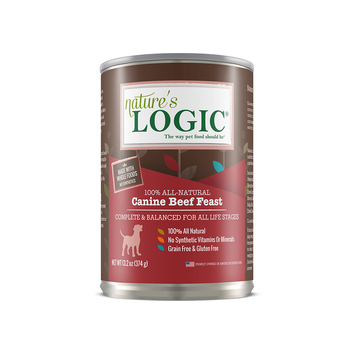 Nature s Logic Canine Beef Feast 13.2 oz Canned Wet Food for Dogs