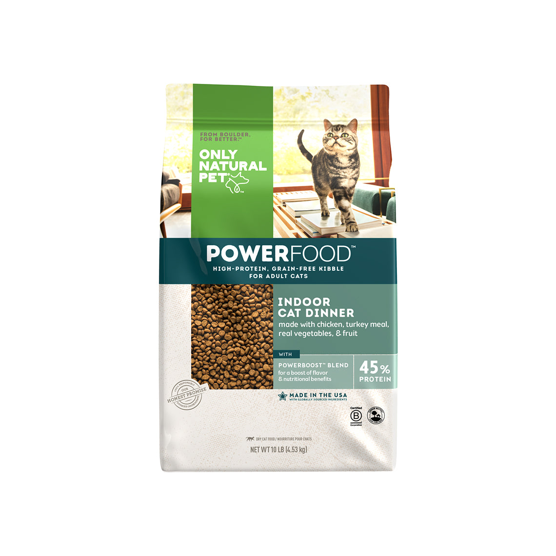 PowerFood Indoor Dry Cat Food Only Natural Pet