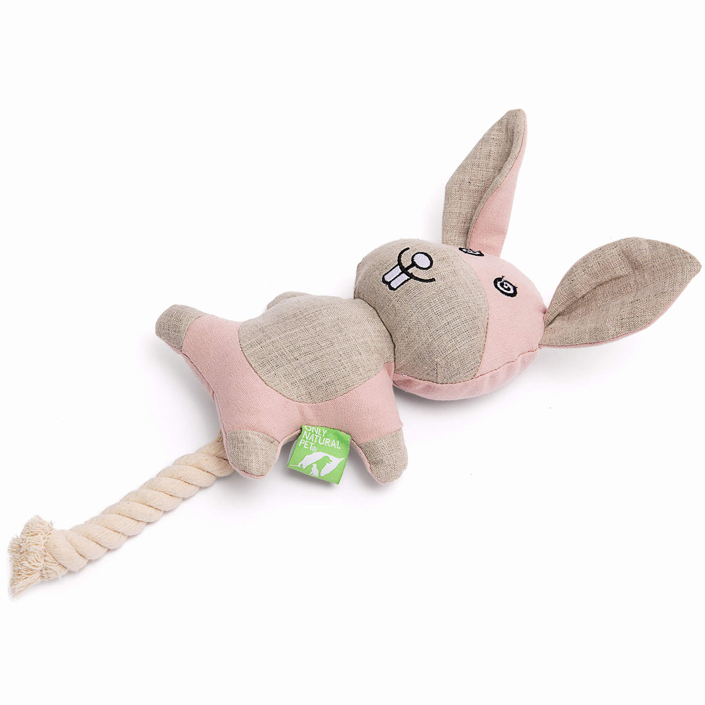 Pink rabbit dog sales toy